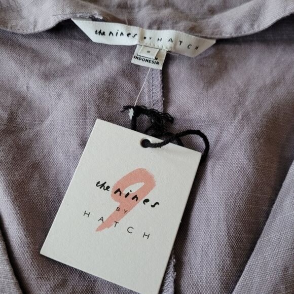 New The Nines By Hatch Maternity Jumper Pants Purple Small Designer - Picture 4 of 8